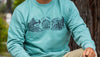 Made in California Teal Crewneck